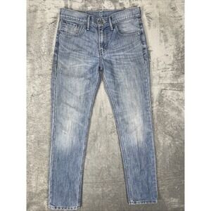 Levis Jeans Mens 29x30 Blue 511 Slim‎ Straight Stretch Low Rise Light Wash Denim